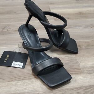 New With Tags Forever 21 Elegant Black Strappy Heels  2  1/2"